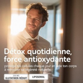 Glutathion Liposomal PiùLife – 500 mg par dose 2 gélules – 100% Glutathion Reduit Pur avec Technologie Liposomale – Antioxy