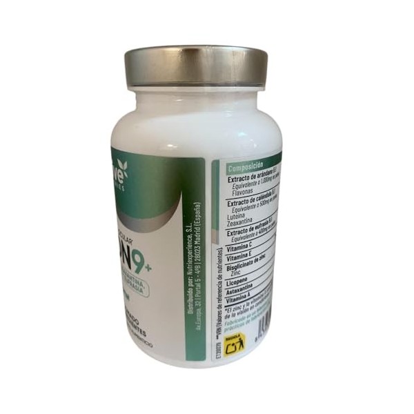 Feralive Laboratories VISION 9+ 60 Gélules Liposomées - Lutéine, Zeaxanthine, Astaxanthine, Lycopène - Supplément Santé Ocula