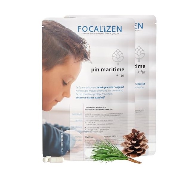 FOCALiZEN Enfant calme et concentré - avec ou sans TDAH - complément alimentaire naturel et efficace Antioxydants