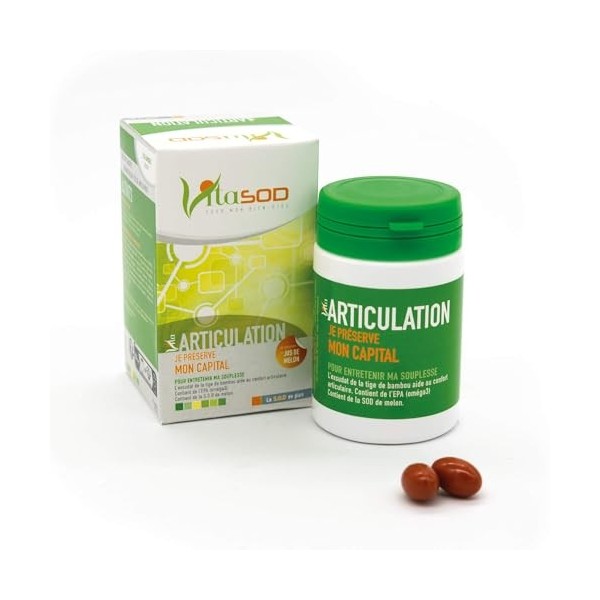 Vitasod - Vita ARTICULATION, SOD de melon, Complément alimentaire pour les articulations, souplesse articulaire et santé des 