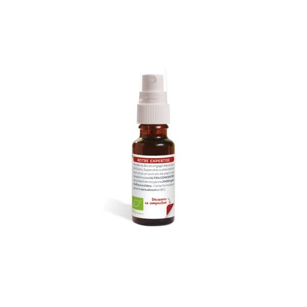 SUPERDIET- EXTRAIT DE PÉPINS DE PAMPLEMOUSSE BIO- Titré en flavonoïdes à 2400mg - Vitalité - Sans alcool - Spray de 20ml Lot ...