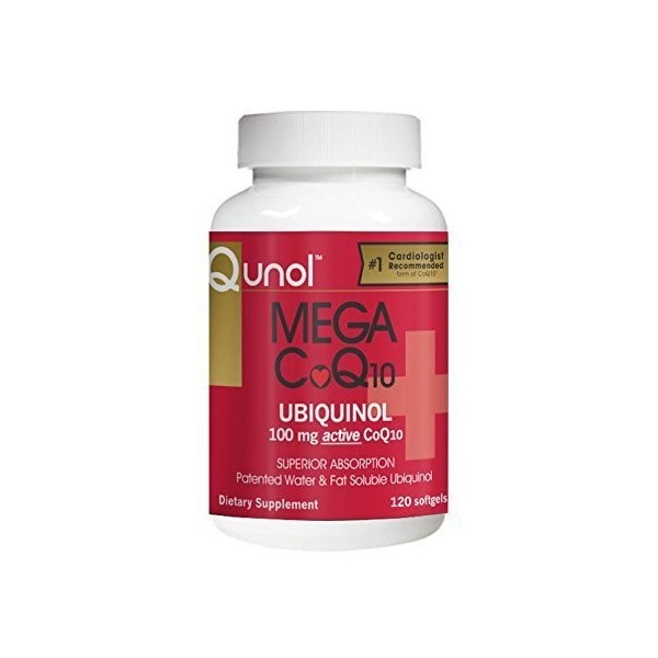 Qunol Mega CoQ10 Softgels, 100 ml, 120 Count by Qunol