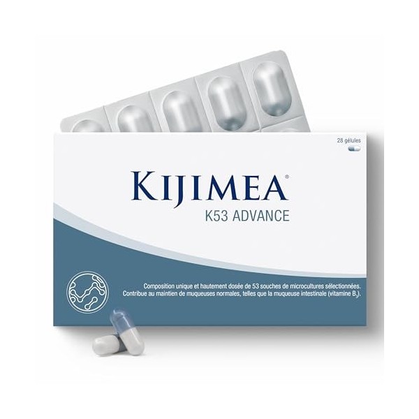 Kijimea® K53 Advance – Gélules de bactéries intestinales à haut dosage | 53 souches de microcultures sélectionnées dans la fl...