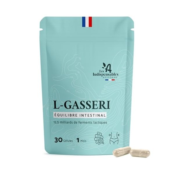 Apyforme - Lactobacillus Gasseri Probiotique Ventre Plat et Détox - Flore Intestinale Digestion - 30 Gélules Gastro-Résistant