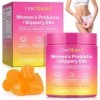 Probiotiques Gummies pour Femmes, Flore Intime Gummies Saveur Ananas, avec Orme Rouge, Support pH et Immunité, Flore intestin