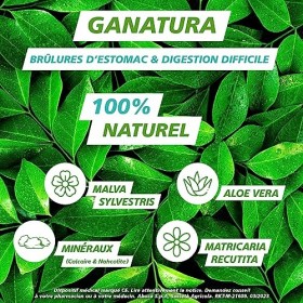 GANatura - Naturel - Brûlures destomac et digestion difficile - 45 Comprimés