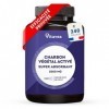 Charbon Actif Végétal Super Absorbant 2000 mg - 240 gélules - Charbon Végétal Naturel Issu de Noix de Coco - 1 mois - Fabriqu