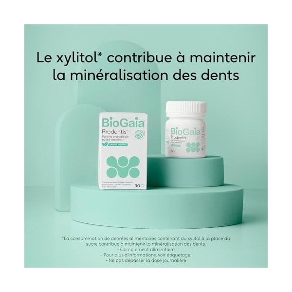 BioGaia Prodentis Pastilles Probiotiques Bucco-Dentaire | Équilibre de la Flore Buccale | Complément Alimentaire | Contient L