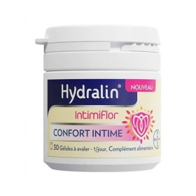 Hydralin IntimiFlor - Complément alimentaire - Un programme de 30 jours pour le confort intime féminin - 30 comprimés - Fabri
