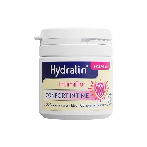 Hydralin IntimiFlor - Complément alimentaire - Un programme de 30 jours pour le confort intime féminin - 30 comprimés - Fabri