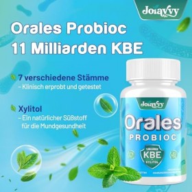 Pastilles Probiotiques Pour La Flore Buccale - 11 Milliards DUFC, BLIS K12 Et M18, Saveur Menthe Naturelle, Sans Sucre - 7 E ...