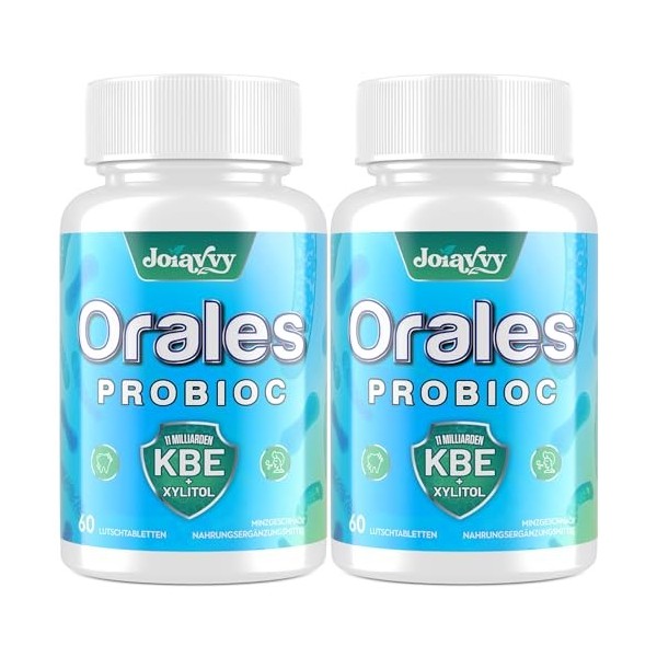 Pastilles Probiotiques Pour La Flore Buccale - 11 Milliards DUFC, BLIS K12 Et M18, Saveur Menthe Naturelle, Sans Sucre - 7 E ...