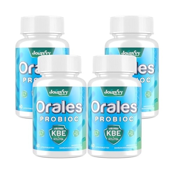 Pastilles Probiotiques Pour La Flore Buccale - 11 Milliards DUFC, BLIS K12 Et M18, Saveur Menthe Naturelle, Sans Sucre - 7 E ...