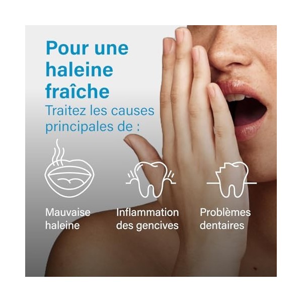 Nupure® Probadent pastilles à sucer contre la mauvaise haleine avec probiotique pour la flore buccale avec 5 μg de vitamine D...