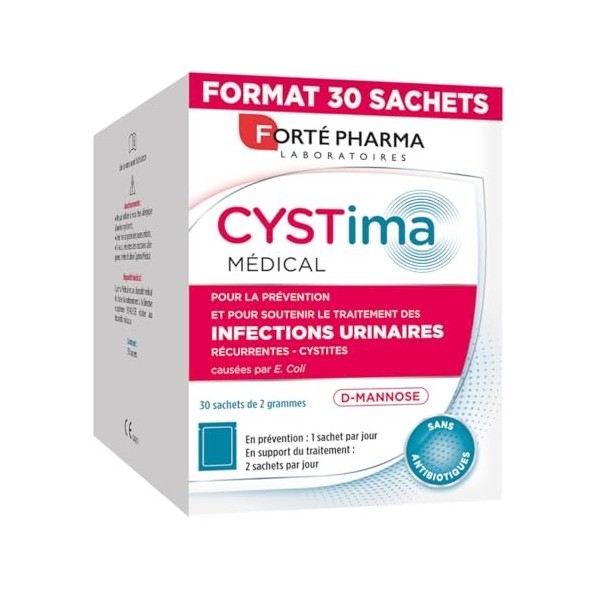 Forté Pharma - Cystima Medical - Dispositif medical - Cystites, infection urinaire femme, Prévention et traitement - D mannos...