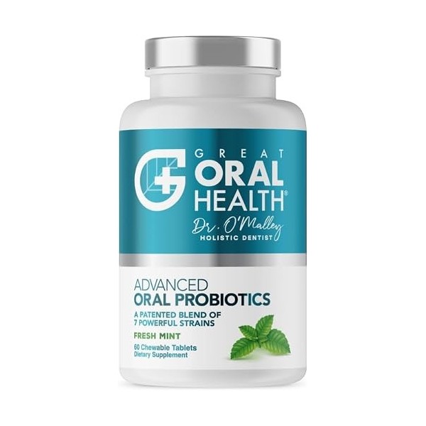Supplément Probiotique Oral : Utilisé pour Mauvaise Haleine, Maladie Gomme, Support Immunitaires, Pierres amygdale et plus. I...