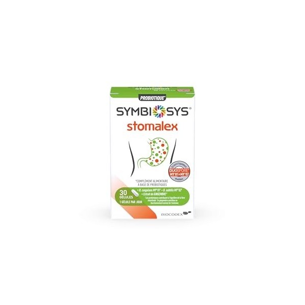 SYMBIOSYS - Stomalex - Complément alimentaire - 30 gélules
