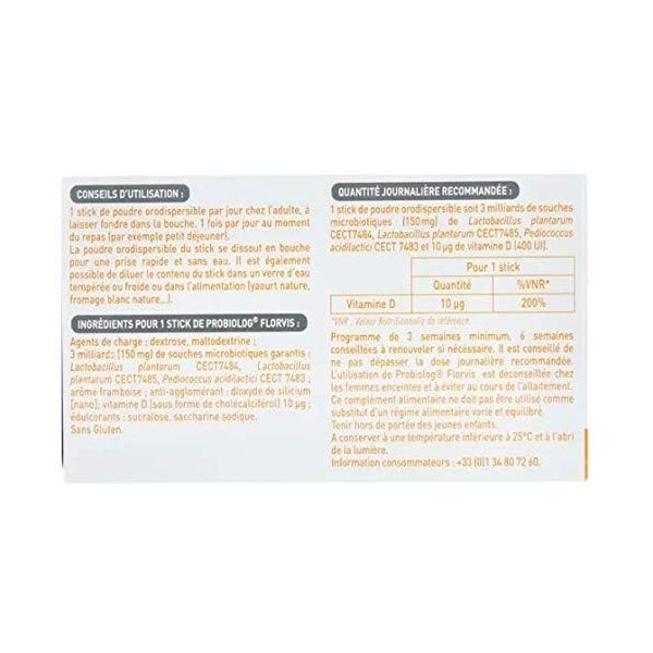 Mayoly Spindler - Florvis 28 Sticks Probiolog Mayoly Spindler lot de 56 sticks