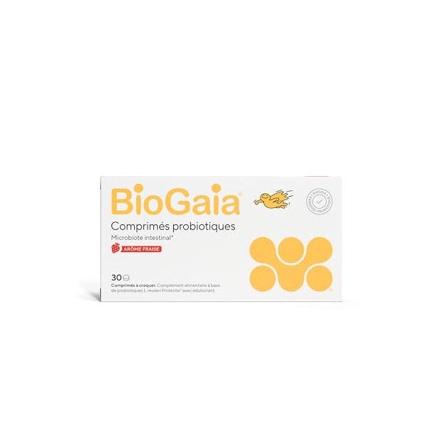 BioGaia Comprimés Probiotiques pour les Enfants dès 3 ans | Équilibre de la Flore Intestinale | Complément Alimentaire | Cont