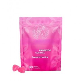 Gummies probiotiques pour femmes, probiotiques pour femmes, gommes prébiotiques, végétaliennes et sans gluten