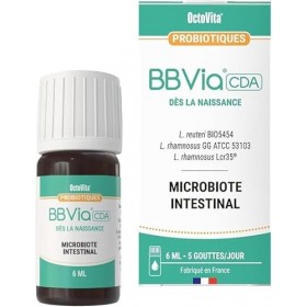 BBVia® CDA Gouttes Probiotiques Bébé – OctoVita – Dès la naissance, Enfant 0-6 ans – Microbiote intestinal – 3 souches probio...