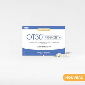 OT30® Renfort+ Probiotiques – OctoVita – Synergie de 3 souches – 3 milliards UFC/Gélule + Vitamine B2 – Microbiote Intestinal