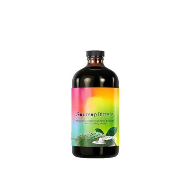 Corossol Bitters Liquid - pour la santé digestive, la désintoxication et le nettoyage des intestins, le soutien immunitaire, 