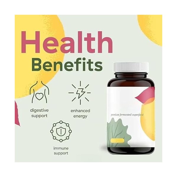 Antioxydation, santé intestinale pour un bien-être général, sans gluten | Probiotiques