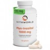 Myo-inositol - Inositol hautement dosé 1000 mg par jour 120 gélules végétaliennes - Le myo-inositol est un messager importa