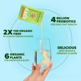 Gut Guardian, sachets de poudre pour la santé digestive – Soulagement des ballonnements et soutien à la digestion – Zéro sucr