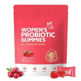 Probiotiques pour Femmes, Formule 3 en 1 avec 5 milliards dUFC équilibre PH pour une flore et une odeur saines, goût de cann ...