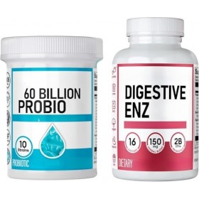 Kit avancé pour la santé intestinale, 60 milliards de probiotiques avec prébiotiques et probiotiques, probiotiques pour femme