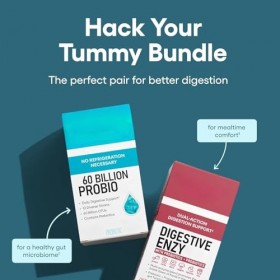 Kit avancé pour la santé intestinale, 60 milliards de probiotiques avec prébiotiques et probiotiques, probiotiques pour femme