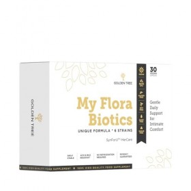 Golden Tree My Flora Biotics – Probiotiques pour Femme avec 6 Souches de Lactobacillus, D-Mannose et Inuline – 12 Milliards d
