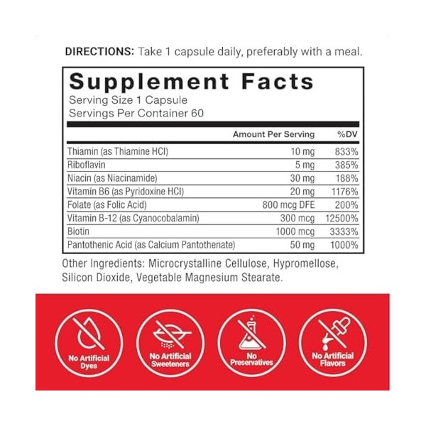 F0rce F4ct0r B Lot de 60 capsules végétales complexes par flacon