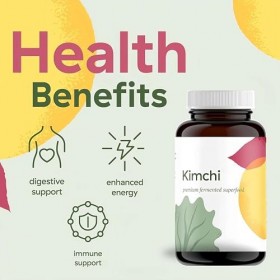 Capsules de poudre de Kimchi - Santé intestinale de qualité supérieure, favorisent la santé globale et léquilibre énergétiqu