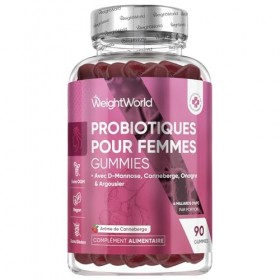 Probiotique Gummies pour Femmes - 90 Gummies, 4 Milliards dUFC pour 45 Jours, Probiotique Flore Intestinale avec Lactobacill