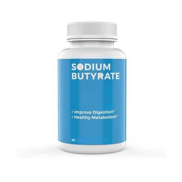 Butyrate Soutien digestif, soulagement des ballonnements, des gaz et de la congestion nasale et promotion de la santé gastro-