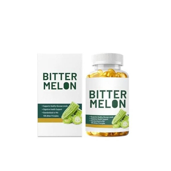 Soutien global et digestif – Végétalien, sans agents de remplissage, sans OGM, sans gluten | amers digestifs bio | Melon amer