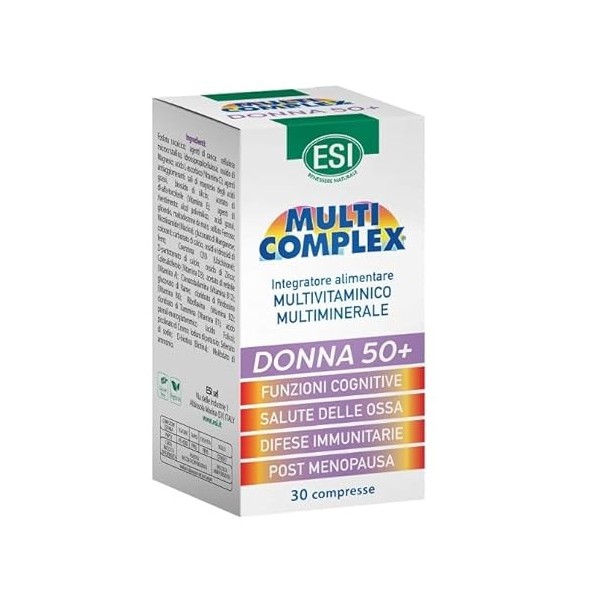 MULTI COMPLEX mujer + 50 – convient à ceux qui souhaitent agir durablement sur leur bien-être, comprimés faciles à intégrer à