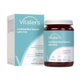 Lactobacillus Gasseri avec FOS Vitalers – 60 gélules, Vegan, Formule Pure, Approvisionnement pour 2 Mois