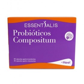 HEEL ESSENTIALIS PROBIOTICOS COMPOSITUM 30 cap. – facile à intégrer dans la routine de la journée, complément alimentaire sou