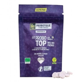 Les Bio Frères - Probiotique Naturel & Végane - 1 Milliard UFC - Fibres d’Acacia Bio - Digestion, Flore Intestinale & Immunit