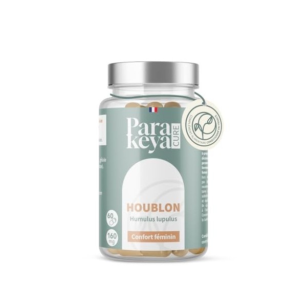 Parakeya Houblon Confort Féminin | Équilibre Hormonal & Ménopause | Solution Naturelle Relaxation & Sommeil | Complément Alim...