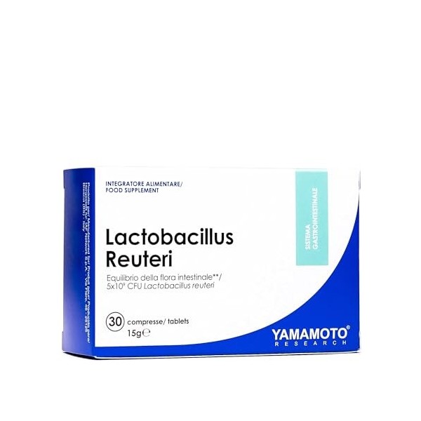 YAMAMOTO RESEARCH Lactobacillus Reuteri 30 Comprimés, Probiotique à Action Immunomodulatrice