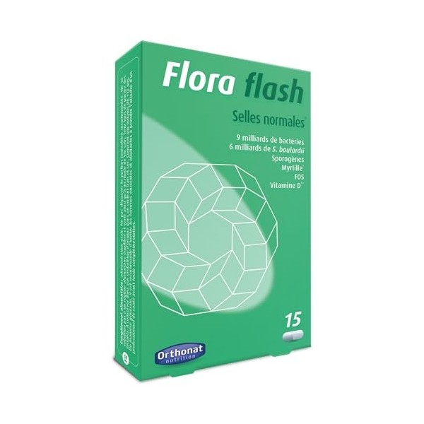 Orthonat Flora Flash Selles Normales 15 Gélules