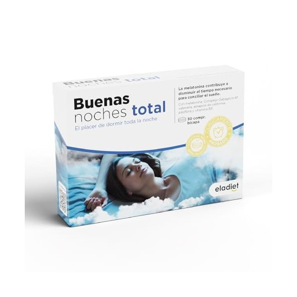 ELADIET BUENAS NOCHES total 1,85mg 30comp. – préparation en comprimés pour une prise régulière, se prend chaque jour conformé
