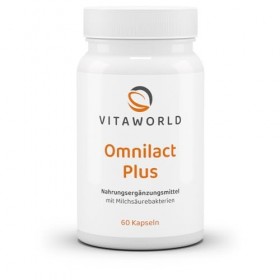 Vitaworld Omnilact Plus 10 milliards de bactéries lactiques issues de 10 souches différentes par capsule, encapsulation gastr