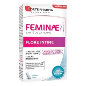 Forté Pharma - Feminae Flore Intime - Probiotique flore vaginale, Lactobacillus, Désagréments féminins - 12 milliards dUFC +