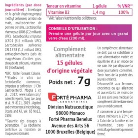 Forté Pharma - Feminae Flore Intime - Probiotique flore vaginale, Lactobacillus, Désagréments féminins - 12 milliards dUFC +